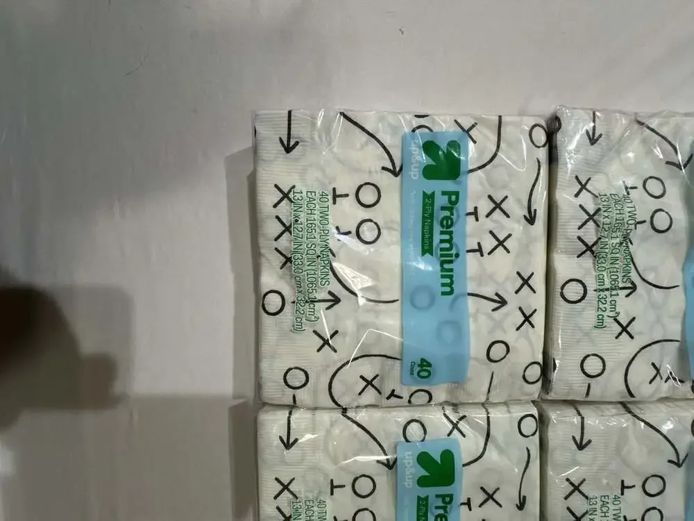 Football themed napkins 40 Count Pack of 4